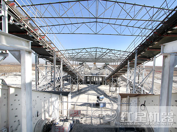 新型石料制砂生產線現場