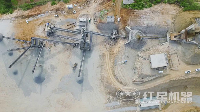 南陽(yáng)桐柏砂石場(chǎng)鳥(niǎo)瞰圖 南陽(yáng)桐柏砂石場(chǎng)鳥(niǎo)瞰圖