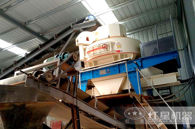 石家莊時(shí)產(chǎn)200t室內(nèi)制砂生產(chǎn)線(xiàn)