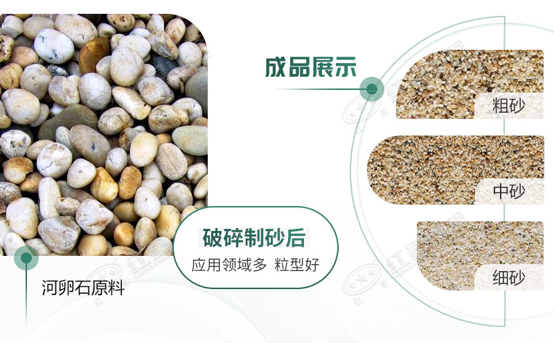 河卵石制沙劃算嗎？河卵石制沙機(jī)出來的沙商混站能用嗎？