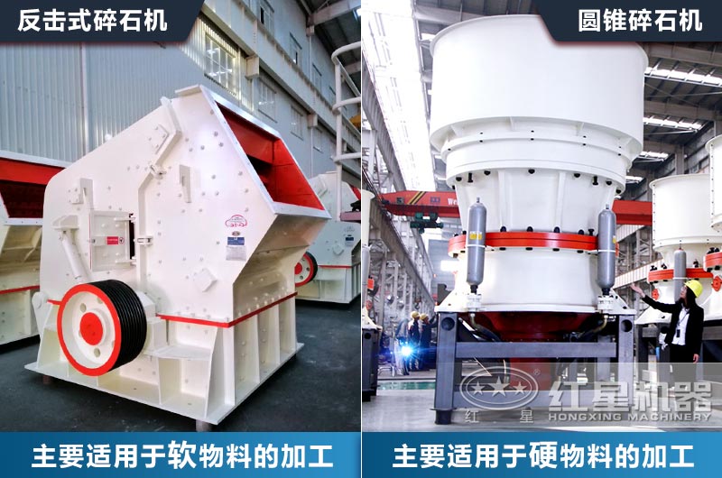 中細碎破碎設(shè)備該如何選？以常見的圓錐破和反擊破對比來為您分析