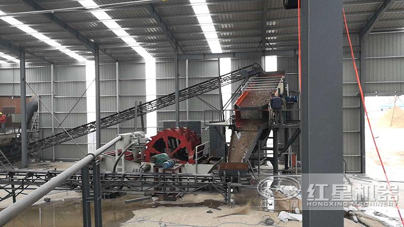 時(shí)產(chǎn)量200噸洗砂生產(chǎn)線如何配置？工藝流程有哪些