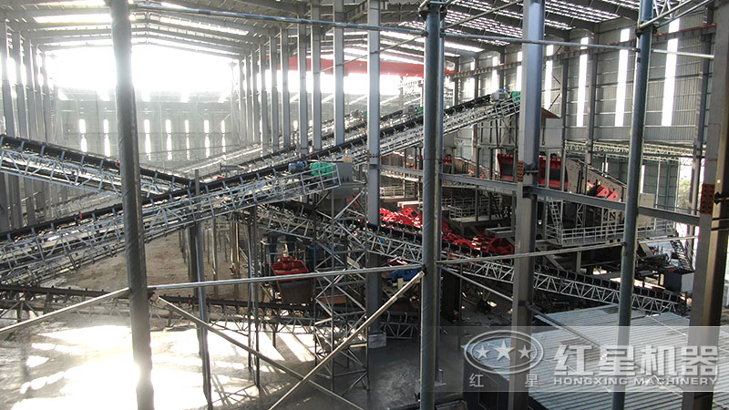 石子機(jī)生產(chǎn)線多少錢一套，附現(xiàn)場(chǎng)案例