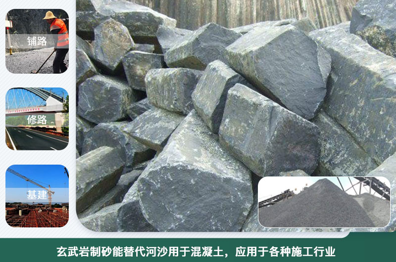 玄武巖制砂能替代河沙用于混凝土？制砂設備種類有幾種